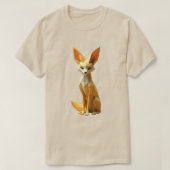 Geometrische Fennec Fox T-shirt (Design voorkant)