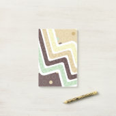 Geometrische figuren 1 post-it® notes (Op bureau)