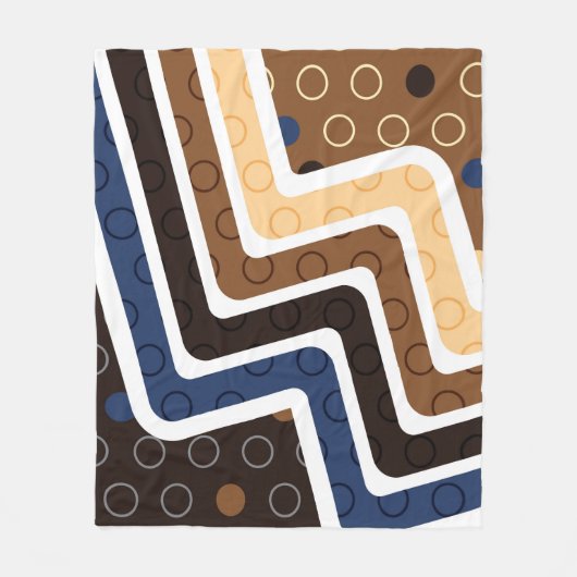 Geometrische figuren 2 fleece deken (Voorkant)