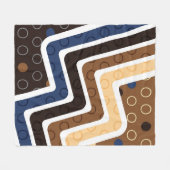 Geometrische figuren 2 fleece deken (Voorkant (Horizontaal))