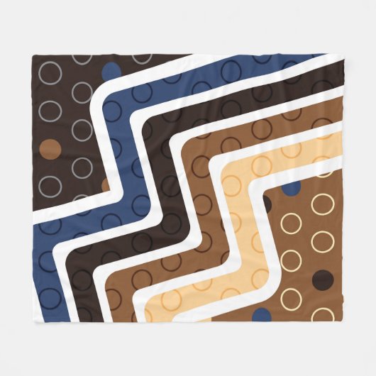 Geometrische figuren 2 fleece deken (Voorkant (Horizontaal))