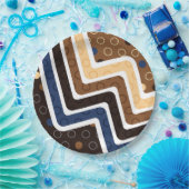 Geometrische figuren 2 papieren bordje (Feest)