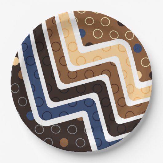 Geometrische figuren 2 papieren bordje (Voorkant)