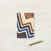 Geometrische figuren 2 post-it® notes (Op bureau)