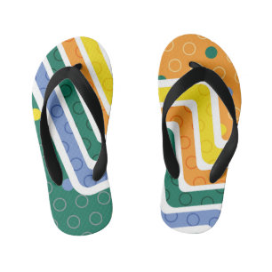 Geometrische figuren 3 kinder teenslippers