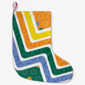 Geometrische figuren 3 kleine kerstsok (Voorkant)