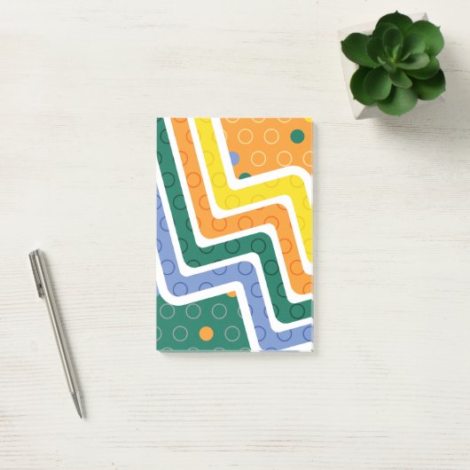 Geometrische figuren 3 post-it® notes (Kantoor)