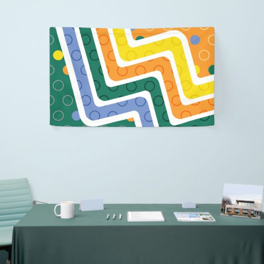 Geometrische figuren 3 spandoek (Beurs)