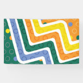 Geometrische figuren 3 spandoek (Horizontaal)