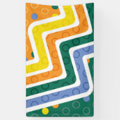 Geometrische figuren 3 spandoek (Verticaal)