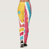 Geometrische figuren 4 leggings (Achterkant)
