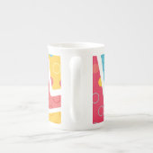 Geometrische figuren 4 porselein kop (Achterkant)