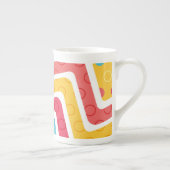 Geometrische figuren 4 porselein kop (Rechts)