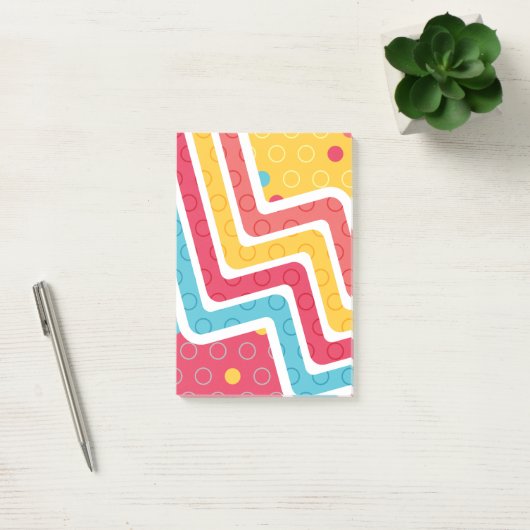 Geometrische figuren 4 post-it® notes (Kantoor)