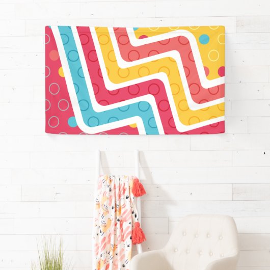 Geometrische figuren 4 spandoek (Insitu)