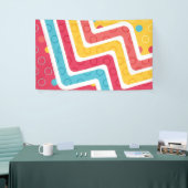 Geometrische figuren 4 spandoek (Beurs)