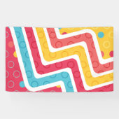 Geometrische figuren 4 spandoek (Horizontaal)