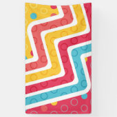Geometrische figuren 4 spandoek (Verticaal)