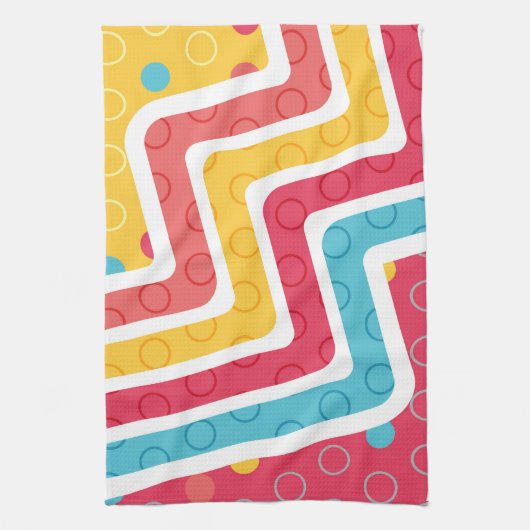 Geometrische figuren 4 theedoek (Verticaal)