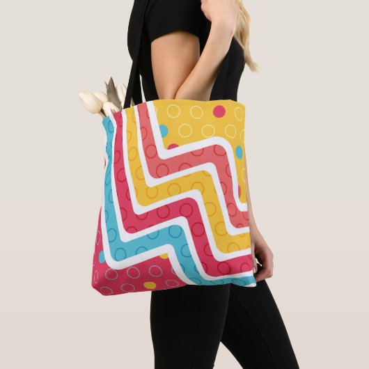 Geometrische figuren 4 tote bag (Dichtbij)