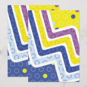 Geometrische figuren 5 bedankkaart (Voorkant / Achterkant)