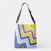 Geometrische figuren 5 crossbody tas (Achterkant)