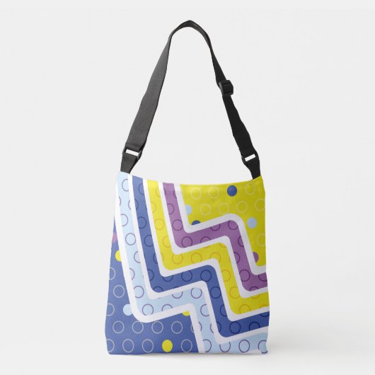 Geometrische figuren 5 crossbody tas (Voorkant)