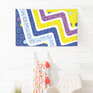 Geometrische figuren 5 spandoek