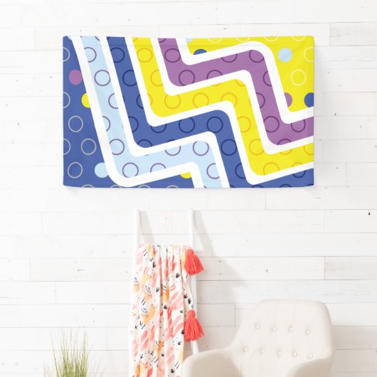 Geometrische figuren 5 spandoek (Insitu)