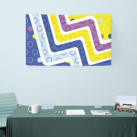 Geometrische figuren 5 spandoek (Beurs)