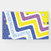 Geometrische figuren 5 spandoek (Horizontaal)