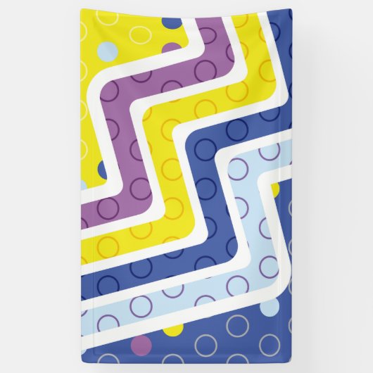 Geometrische figuren 5 spandoek (Verticaal)