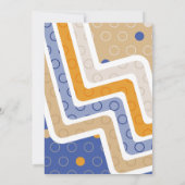 Geometrische figuren 6 bedankkaart (Achterkant)