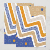 Geometrische figuren 6 bedankkaart (Voorkant / Achterkant)