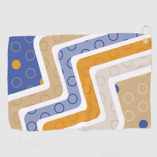 Geometrische figuren 6 golfhanddoek (Horizontaal)