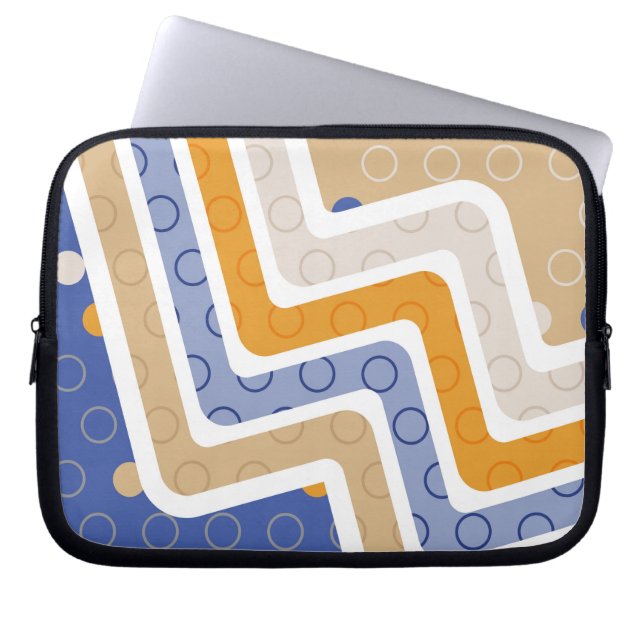 Geometrische figuren 6 laptop sleeve (Voorkant)