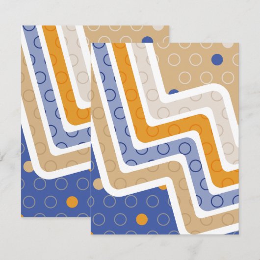 Geometrische figuren 6 notitiekaartje (Voorkant / Achterkant)