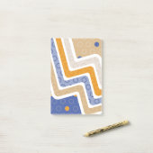 Geometrische figuren 6 post-it® notes (Op bureau)