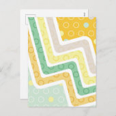 Geometrische figuren 7 feestdagenkaart (Voorkant / Achterkant)