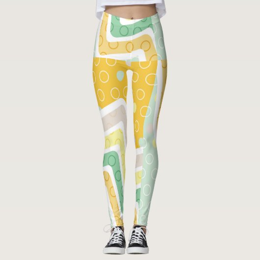 Geometrische figuren 7 leggings (Voorkant)