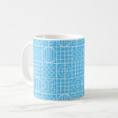 Geometrische figuren koffiemok (Voorkant links)