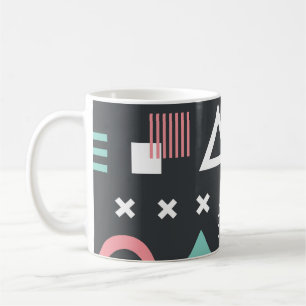  geometrische figuren: naadloos design. koffiemok