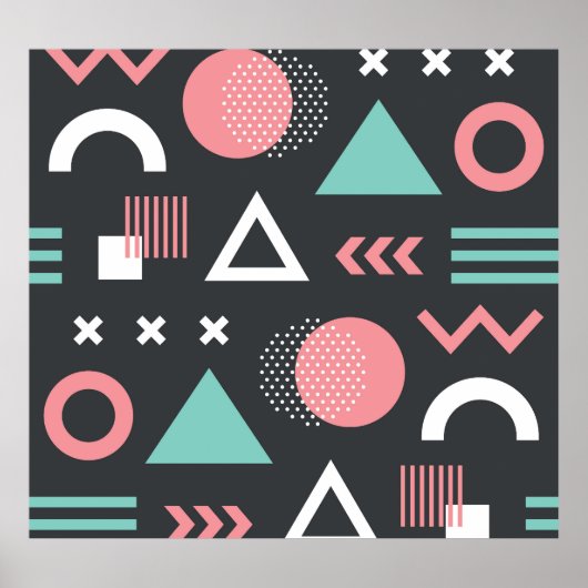 geometrische figuren: naadloos design. poster (Voorkant)