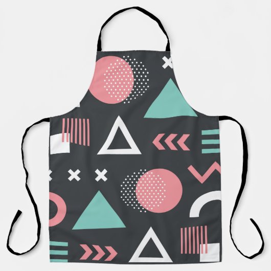 geometrische figuren: naadloos design. schort (Voorkant)