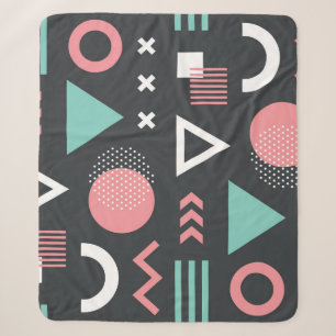 geometrische figuren: naadloos design. sherpa deken