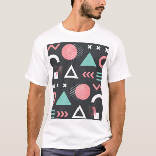 geometrische figuren: naadloos design. t-shirt