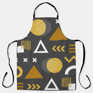 Geometrische figuren naadloos patroonontwerp. Vint Schort