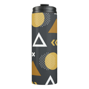 Geometrische figuren  patroonontwerp thermosbeker