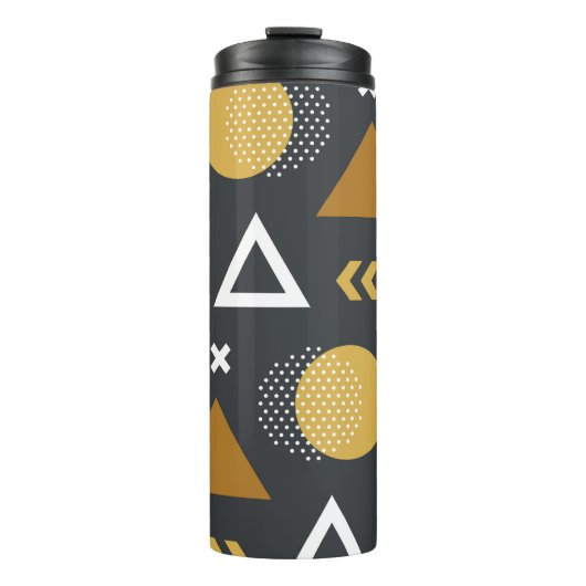 Geometrische figuren patroonontwerp thermosbeker (Voorkant)