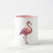 Geometrische Flamingo Mok (Midden)